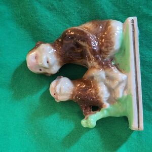 Ceramic Monkeys Parent & Child Made In Japan